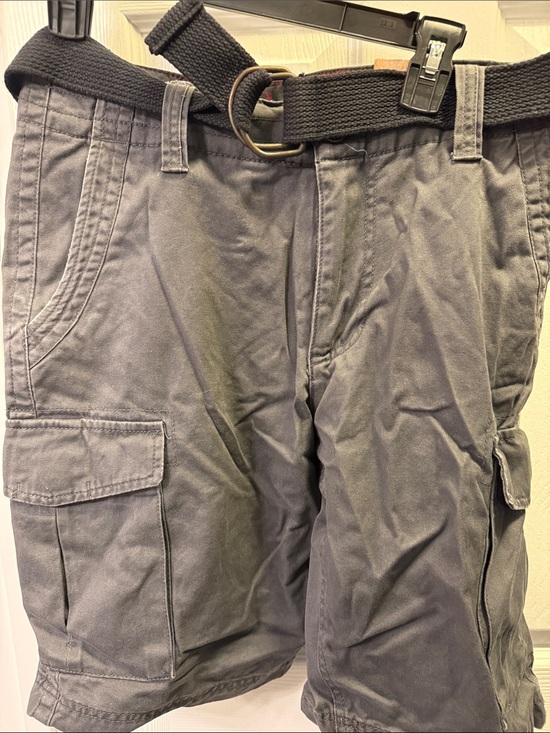 Red Camel Other - Red Camel Men's Gray Cargo Shorts with Belt